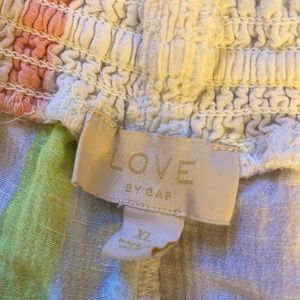 Love by GAP cotton/linen blend lounge pants with pockets.